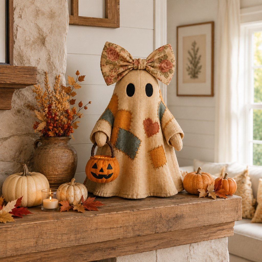 ⚡️Last Day 60% OFF-Lighted Vintage Patchwork Ghost